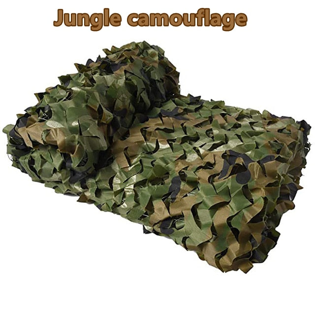 Woodland sunscreen camouflage net suitable for camping military hunting CS shooting rack party supplies decoration