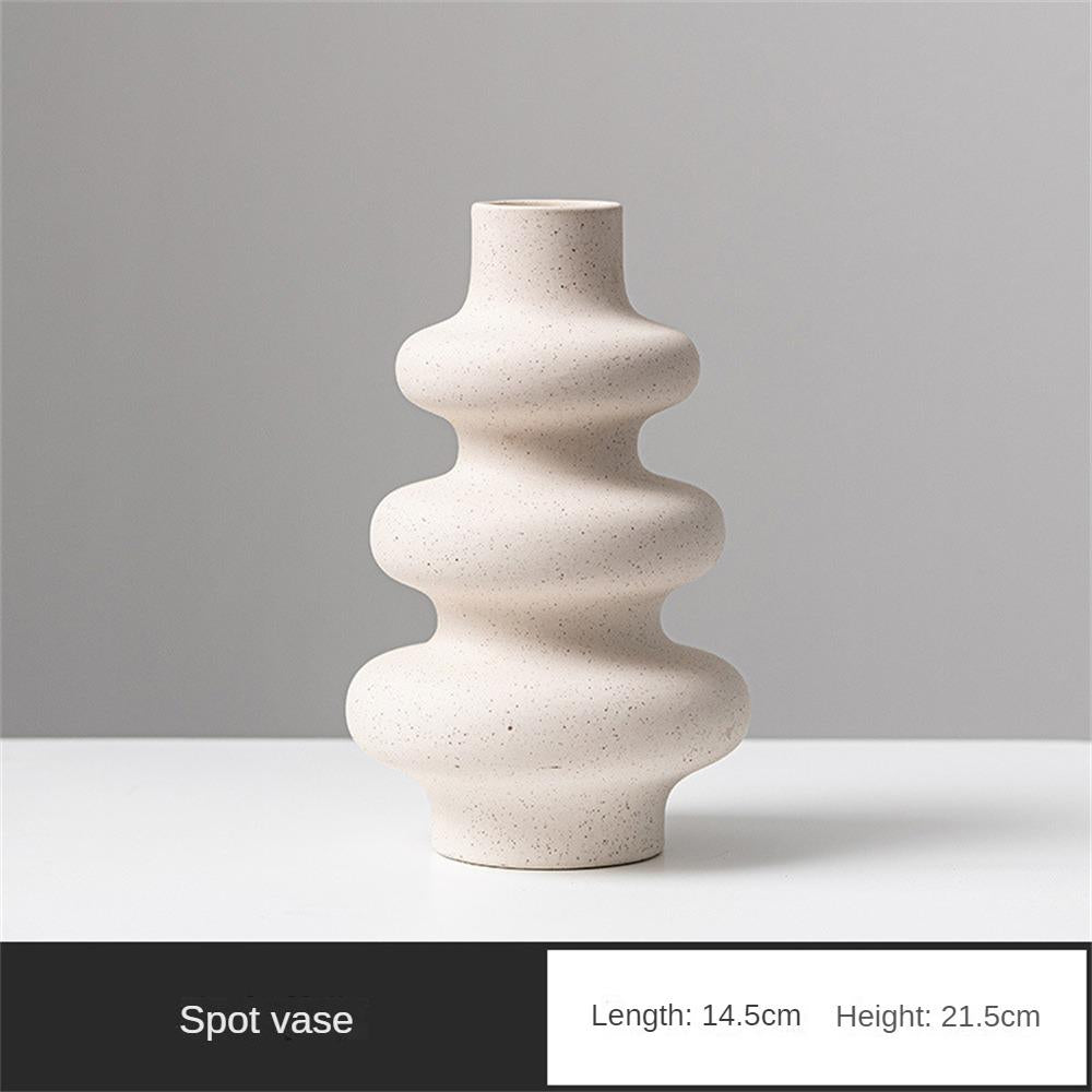 Spotted Vase Nordic Simple Vegetarian Ceramic Vase Wedding Living Room Table Desktop Arrangement Interior Home Decor Art Crafts