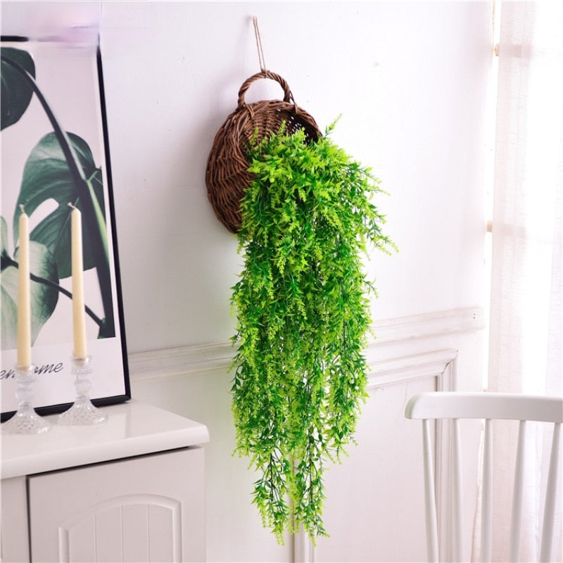75cm Malt Grass Wall Hanging Artificial Flower Indoor and Outdoor Home Decoration Plant Artificial Flower Rattan