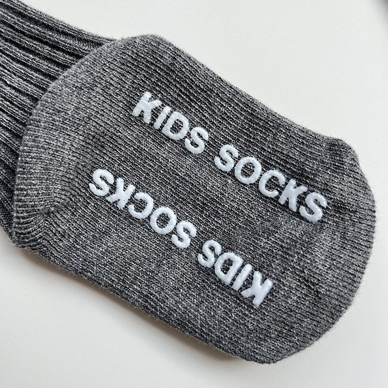 3 Pairs/Lot Newborn Baby Socks Kids Boys Girls Cotton Stripe Soft Sock Children Toddler Non-Slip Long Socks For 0-3 Years