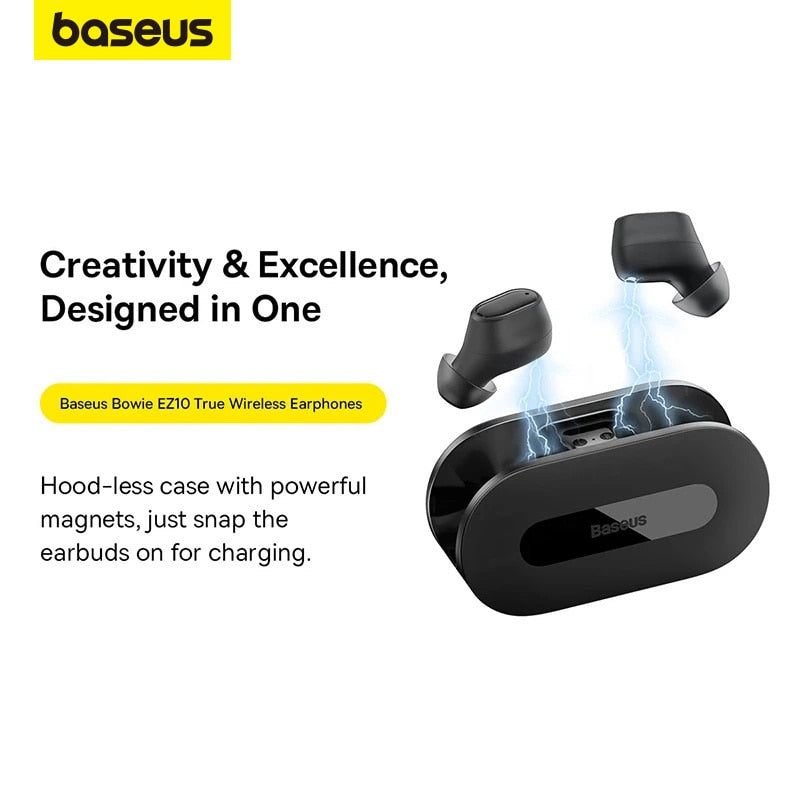 Baseus Bowie EZ10 True Wireless Earphone Bluetooth 5.3 Wireless Headphone HiFi bean Sports Earbuds Fast Charge 0.06&#39; Low Latency