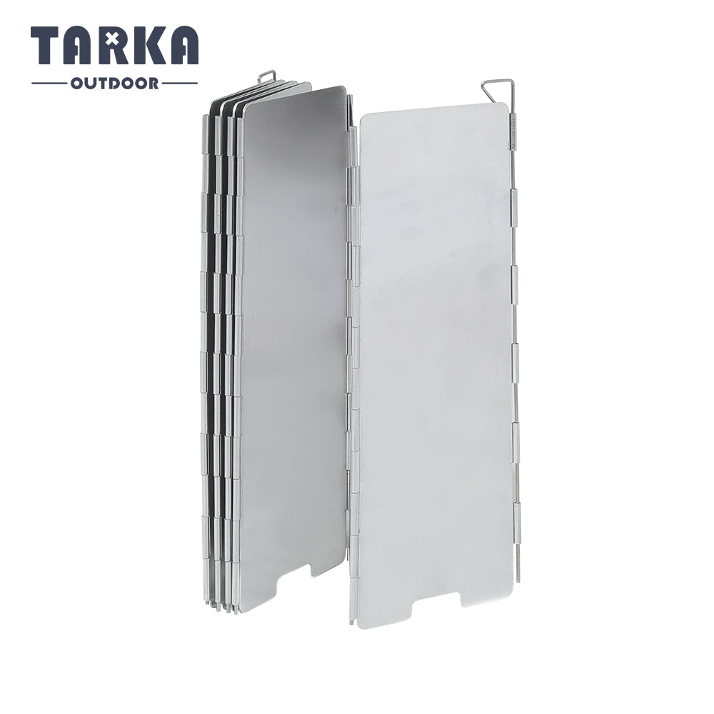 TARKA  Portable Gas Stove Wind shield Foldable Gas Burner Windshield Heater Windproof Screen Guard  Picnic Cookware Supplies