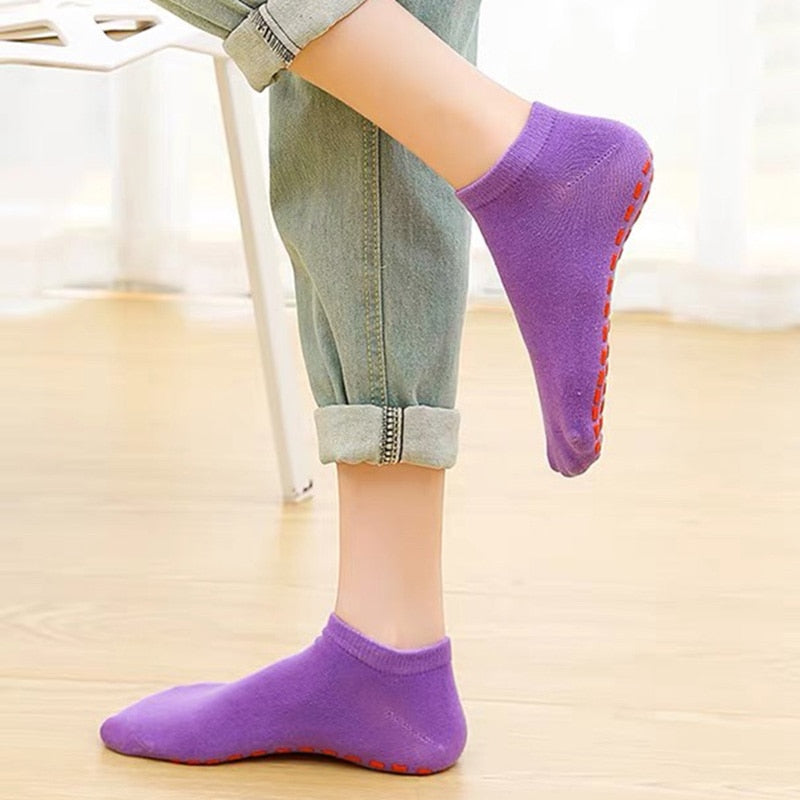 1 Pair Anti-Slip Breathable Adult Kids Cotton Rubber Socks Socks High Quality Men Women Socks Grip Children Baby Socks