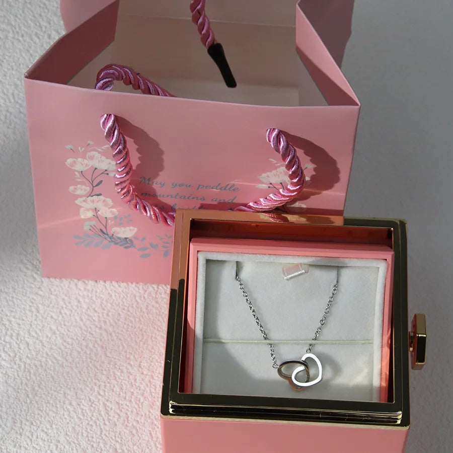 Necklace Eternal Rose box for Women Valentine's Day Gift 2024