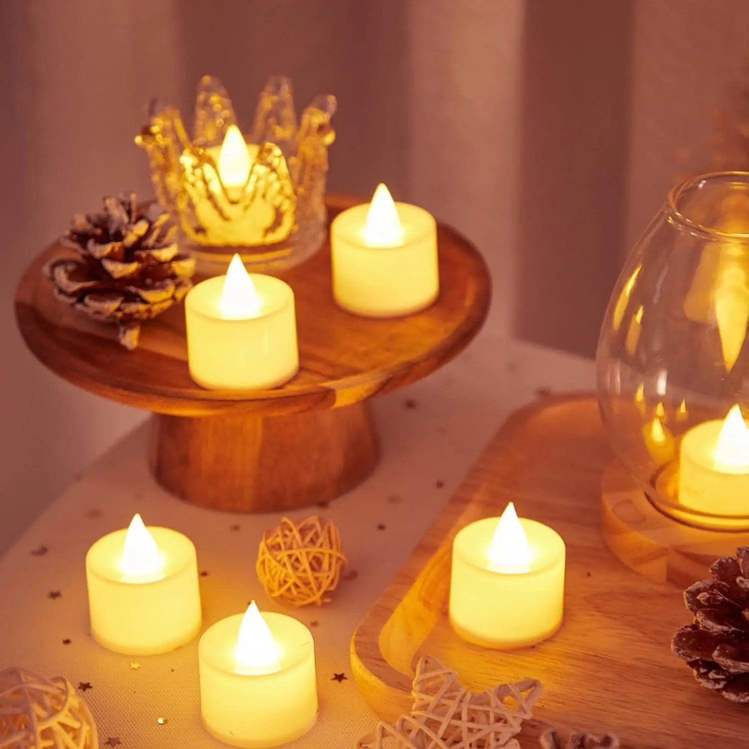 2024 Valentine's Gift Electronic Battery-Power Tealight Candles
