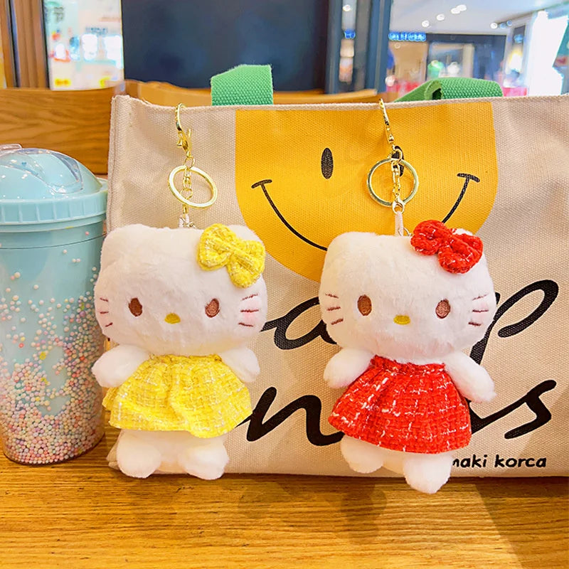 Hello Kitty Kawaii Plush Doll Soft Keychain Sanrio Cartoon